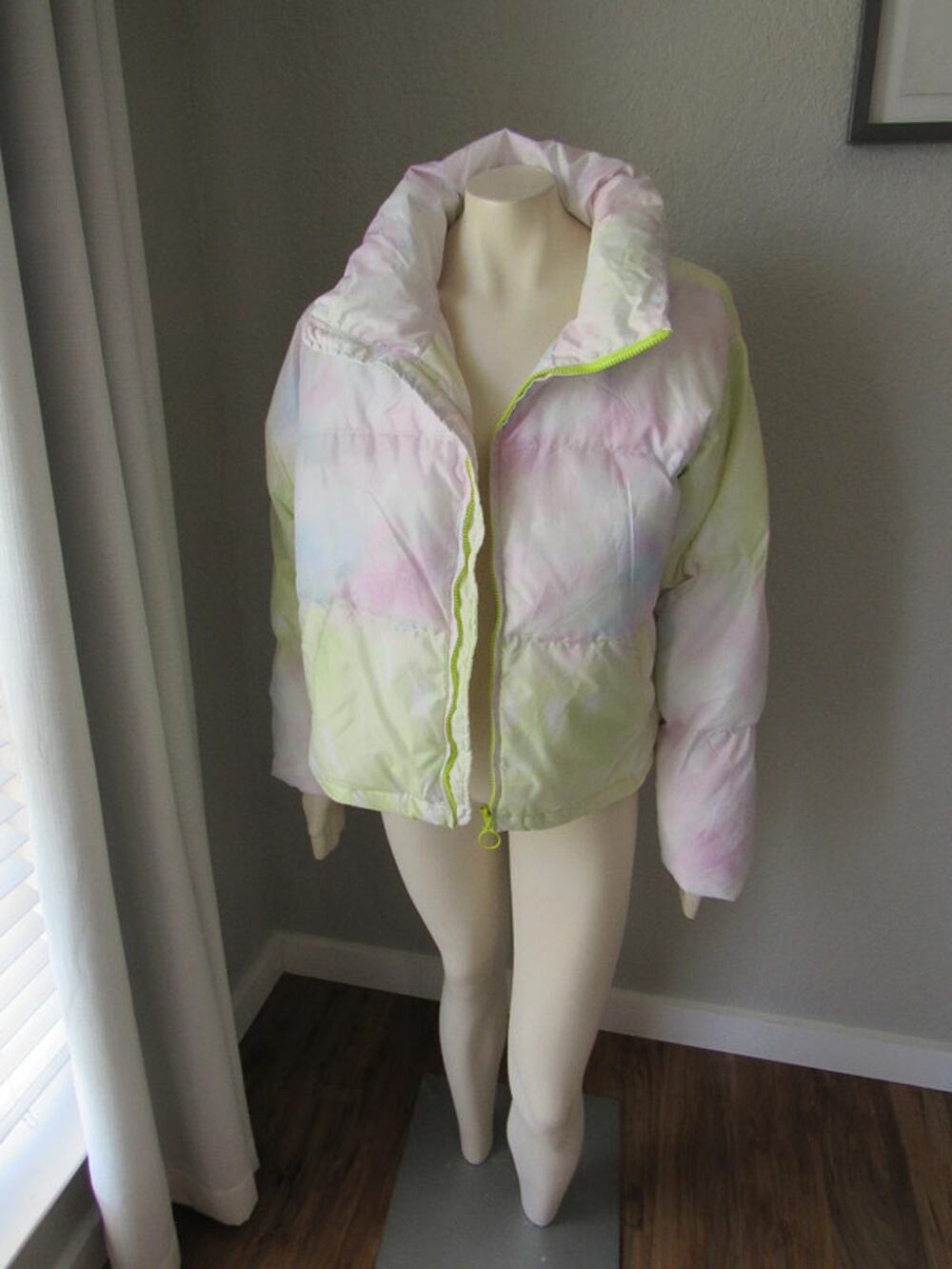 Love Chemiztry Pastel Tie Dye Puffer Jacket